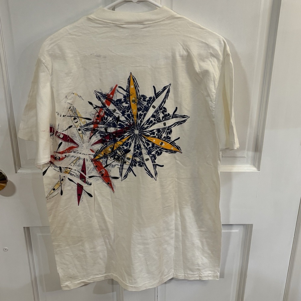 Vintage‎ Single  Stitch Liberty Graphics RN Richardson Sea Kayak  Men's Shirt